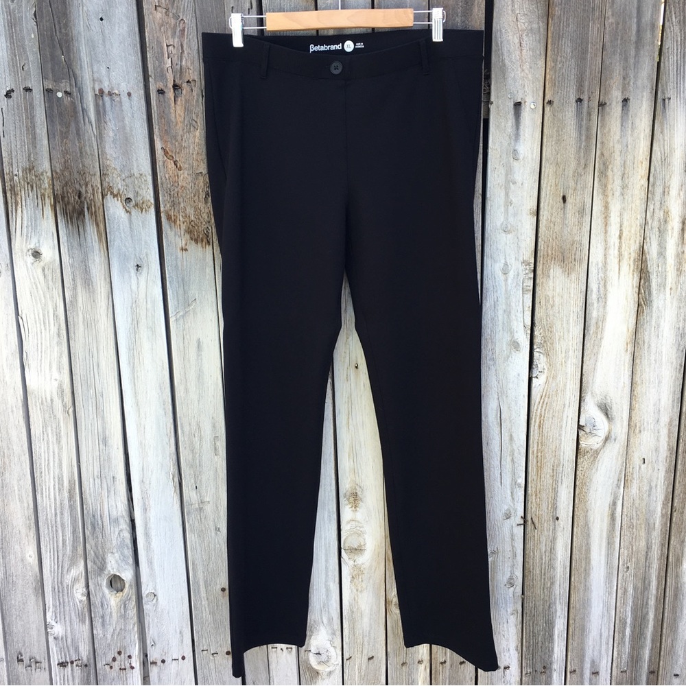 Betabrand Straight Leg Classic Dress Yoga Pant Black XL - Picture 16 of 16